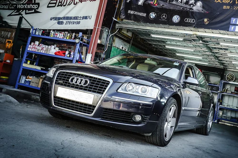 Audi A8 D3 4.2L FSI exterior at Hong Kong Garage